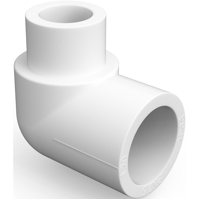 Mexen PPR Bogen Winkel 90° verschweißt für PPR Rohre 25 x 25, PN25 - W97335-2525-00