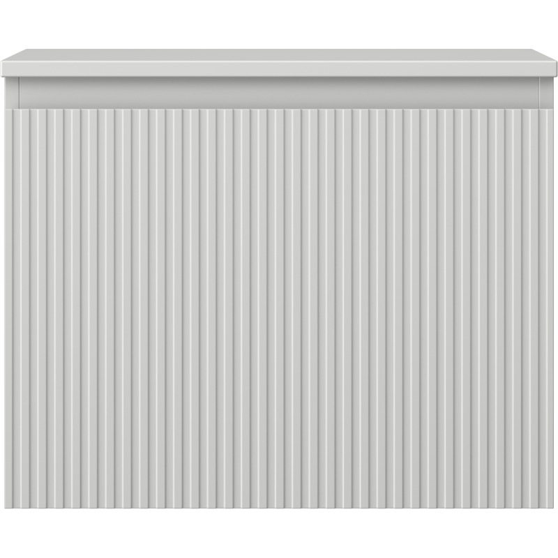 Mexen Rivel 60 cm Badezimmerunterschrank mit Arbeitsplatte, 1 Schublade, geriffelt, grau matt - 91A20-06047-1-BFC62