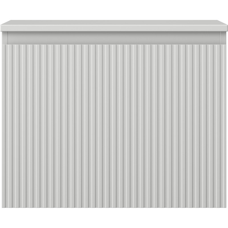 Mexen Rivel Badezimmerunterschrank 60 cm mit Arbeitsplatte, 1 Schublade, gerillt, grau matt - 91A20-06047-1-BFC62