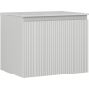 Mexen Rivel 60 cm Badezimmerunterschrank mit Arbeitsplatte, 1 Schublade, geriffelt, grau matt - 91A20-06047-1-BFC62