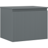 Mexen Rivel Badezimmer-Unterschrank 60 cm mit Arbeitsplatte, 1 Schublade, geriffelt, Grafit matt - 91A20-06047-1-BFC66