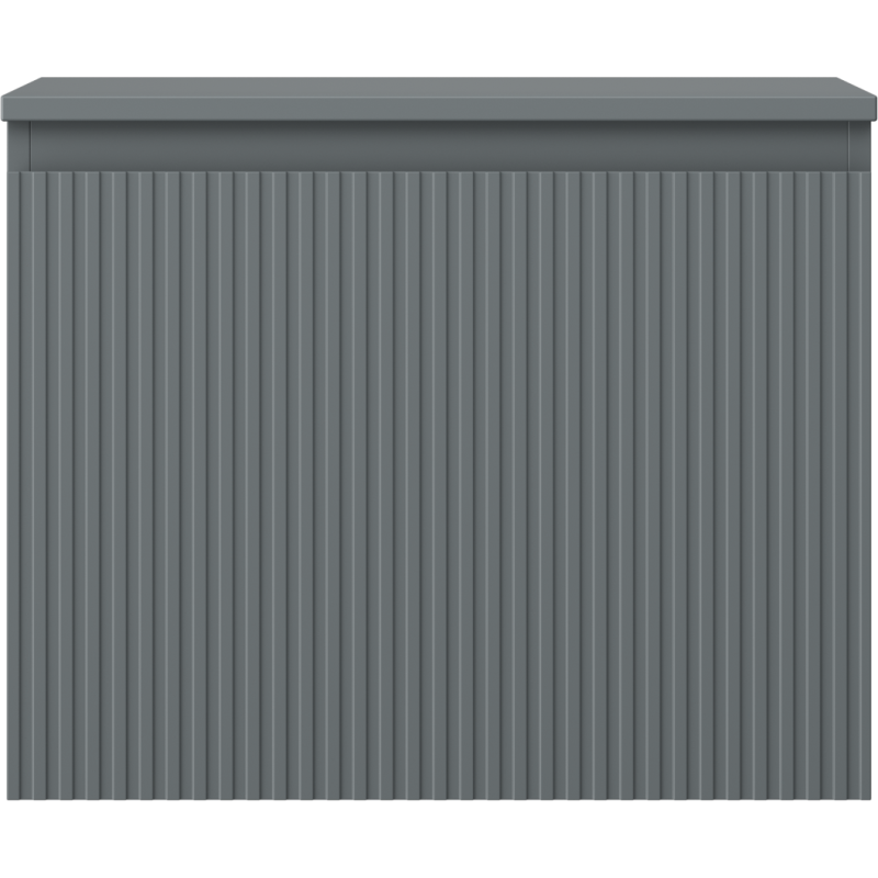 Mexen Rivel Badezimmer-Unterschrank 60 cm mit Arbeitsplatte, 1 Schublade, geriffelt, Grafit matt - 91A20-06047-1-BFC66