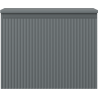 Mexen Rivel Badezimmer-Unterschrank 60 cm mit Arbeitsplatte, 1 Schublade, geriffelt, Grafit matt - 91A20-06047-1-BFC66