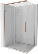 Mexen Rox Schiebeduschkabine 90 x 80 cm, transparent, gebürstetes Kupfer - 8C2-090-080-65-00