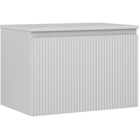 Mexen Rivel Waschtischunterschrank 70 cm mit Platte, 1 Schublade, gerillt, graumatt - 91A20-07047-1-BFC62
