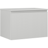 Mexen Rivel Waschtischunterschrank 70 cm mit Platte, 1 Schublade, gerillt, graumatt - 91A20-07047-1-BFC62