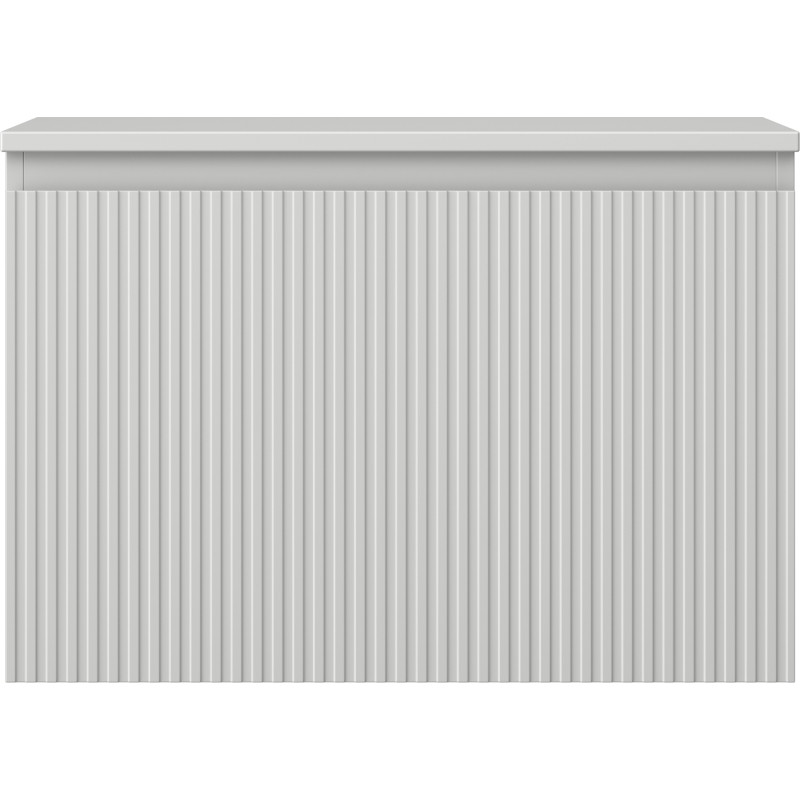 Mexen Rivel Badezimmerschrank unterschrank 70 cm mit Arbeitsplatte, 1 Schublade, geriffelt, grauer Matt - 91A20-07047-1-BFC62