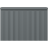 Mexen Rivel Badezimmerschrank 70 cm mit Arbeitsplatte, 1 Schublade, geriffelt, Graphit matt - 91A20-07047-1-BFC66