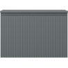 Mexen Rivel Badezimmerschrank unter Waschbecken 70 cm mit Arbeitsplatte, 1 Schublade, geriffelt, Graphit matt