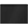 Mexen Rivel Badezimmerschrank 70 cm mit Platte, 1 Schublade, gerillt, schwarz matt - 91A20-07047-1-BFC71