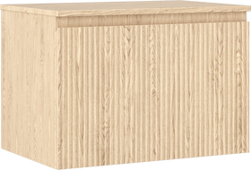 Mexen Rivel Badezimmerschrank unter Waschbecken 70 cm mit Arbeitsplatte, 1 Schublade, geriffelt, Eiche - 91A20-07047-1-BFC81