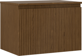 Mexen Rivel Badezimmerunterschrank 70 cm mit Arbeitsplatte, 1 Schublade, geriffelt, Nussbaum - 91A20-07047-1-BFC86