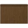 Mexen Rivel Badezimmerunterschrank 70 cm mit Arbeitsplatte, 1 Schublade, geriffelt, Nussbaum - 91A20-07047-1-BFC86