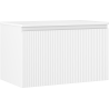 Mexen Rivel Badezimmerschrank für Waschbecken 80 cm mit Arbeitsplatte, 1 Schublade, geriffelt, weiß matt - 91A20-08047-1-BFC01