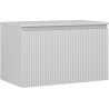 Mexen Rivel Badezimmer-Unterschrank 80 cm mit Arbeitsplatte, 1 Schublade, gerillt, grau matt - 91A20-08047-1-BFC62