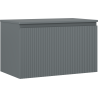 Mexen Rivel Badezimmerschrank 80 cm mit Platte, 1 Schublade, geriffelt, Graphit Matt - 91A20-08047-1-BFC66
