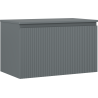 Mexen Rivel Badezimmerschrank 80 cm mit Waschbeckenunterschrank, 1 Schublade, geriffelt, graphit matt - 91A20-08047-1-BFC66