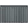 Mexen Rivel Badezimmerschrank 80 cm mit Platte, 1 Schublade, geriffelt, Graphit Matt - 91A20-08047-1-BFC66