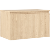 Mexen Rivel Badezimmerschrank für Waschbecken 80 cm mit Platte, 1 Schublade, geriffelt, Eiche - 91A20-08047-1-BFC81