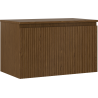 Mexen Rivel Badezimmerschrank unter Waschbecken 80 cm mit Arbeitsplatte, 1 Schublade, geriffelt, Walnuss - 91A20-08047-1-BFC86
