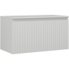 Mexen Rivel Badezimmer-Unterschrank 90 cm mit Arbeitsplatte, 1 Schublade, geriffelt, graumatt - 91A20-09047-1-BFC62