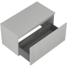Mexen Rivel Badezimmer-Unterschrank 90 cm mit Arbeitsplatte, 1 Schublade, geriffelt, graumatt - 91A20-09047-1-BFC62