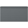 Mexen Rivel Badezimmer-Unterschrank 90 cm mit Arbeitsplatte, 1 Schublade, gerillt, Grafit matt - 91A20-09047-1-BFC66