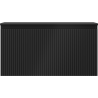 Mexen Rivel Badezimmer-Unterschrank 90 cm mit Arbeitsplatte, 1 Schublade, geriffelt, schwarz matt - 91A20-09047-1-BFC71