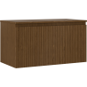 Mexen Rivel Badezimmerschrank 90 cm mit Arbeitsplatte, 1 Schublade, geriffelt, Walnuss - 91A20-09047-1-BFC86