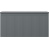 Mexen Rivel Badezimmerschrank unter Waschbecken 100 cm mit Arbeitsplatte, 1 Schublade, geriffelt, Grafit Matt
