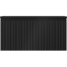 Mexen Rivel Badezimmerschrank unter Waschbecken 100 cm mit Arbeitsplatte, 1 Schublade, geriffelt, schwarz matt