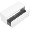 Mexen Rivel Badschrank unter Waschbecken 120 cm mit Arbeitsplatte, 1 Schublade, gerillt, weiße Matt - 91A20-12047-1-BFC01