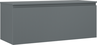 Mexen Rivel Badezimmer-Unterschrank 120 cm mit Arbeitsplatte, 1 Schublade, geriffelt, Graphit matt - 91A20-12047-1-BFC66