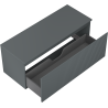 Mexen Rivel Badezimmer-Unterschrank 120 cm mit Arbeitsplatte, 1 Schublade, geriffelt, Graphit matt - 91A20-12047-1-BFC66