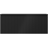 Mexen Rivel Badezimmer-Unterschrank 120 cm mit Arbeitsplatte, 1 Schublade, geriffelt, schwarz matt - 91A20-12047-1-BFC71