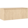 Mexen Rivel Badezimmerschrank für Waschbecken 120 cm mit Arbeitsplatte, 1 Schublade, geriffelt, Eiche - 91A20-12047-1-BFC81