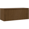 Mexen Rivel Badezimmerschrank 120 cm mit Arbeitsplatte, 1 Schublade, gerillt, Nussbaum - 91A20-12047-1-BFC86