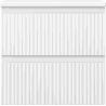 Mexen Rivel Badezimmerschrank 50 cm mit Platte, 2 Schubladen, geriffelt, weiß matt - 91A20-05047-2-BFFC01
