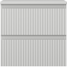 Mexen Rivel 50 cm Badezimmer-Unterschrank mit Ablage, 2 Schubladen, gerillt, graumatt - 91A20-05047-2-BFFC62