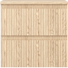 Mexen Rivel Badezimmerschrank 50 cm mit Arbeitsplatte, 2 Schubladen, gerillt, Eiche - 91A20-05047-2-BFFC81