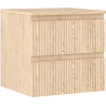 Mexen Rivel Badezimmerschrank 50 cm mit Arbeitsplatte, 2 Schubladen, gerillt, Eiche - 91A20-05047-2-BFFC81