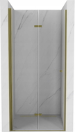 Mexen Lima faltbare Duschabtrennung 100 cm, transparent, gold - 856-100-000-50-00
