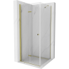 Mexen Lima Faltbare Duschkabine 70 x 70 cm, transparent, gold - 856-070-070-50-00