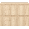 Mexen Rivel Badezimmer-Unterschrank 60 cm mit Arbeitsplatte, 2 Schubladen, geriffelt, Eiche - 91A20-06047-2-BFFC81
