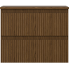 Mexen Rivel Badschrank für Waschbecken 60 cm mit Platte, 2 Schubladen, geriffelt, Nussbaum - 91A20-06047-2-BFFC86