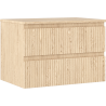 Mexen Rivel Badezimmerschrank unter Waschbecken 70 cm mit Arbeitsplatte, 2 Schubladen, gerillt, Eiche - 91A20-07047-2-BFFC81