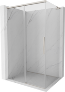 Mexen Rox L Schiebeduschkabine 100 x 80 cm, transparent, gebürsteter Nickel - 8C2L-100-080-97-00