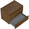 Mexen Rivel Badezimmerschrank 70 cm mit Arbeitsplatte, 2 Schubladen, gerillt, Nuss - 91A20-07047-2-BFFC86