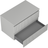 Mexen Rivel Badunterschrank 80 cm mit Arbeitsplatte, 2 Schubladen, geriffelt, graumatt - 91A20-08047-2-BFFC62