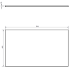 Mexen Rivel Badezimmerschrank 80 cm mit Waschbeckenplatte, 2 Schubladen, geriffelt, schwarz matt - 91A20-08047-2-BFFC71